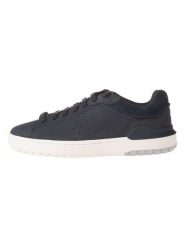 Clarks Skórzane sneakersy "Courtlite2 Run" w kolorze granatowym rozmiar: 44. Niebieskie buty do biegania Clarks, bez wzorów, bez zapięcia. Za 224.95 zł.
