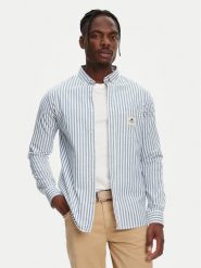 Robe di Kappa Koszula Nuno 63128NW Niebieski Regular Fit. Niebieskie koszule Robe di Kappa, m, bez wzorów, z bawełny, bez kołnierzyka, bez ramiączek. Za 409.99 zł.
