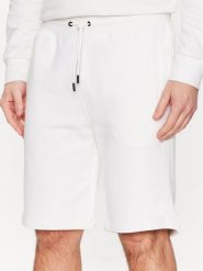 Guess Szorty sportowe Aldwin Z2YD04 KAIJ1 Biały Slim Fit. Białe krótkie spodenki sportowe Guess, m, z aplikacjami, z bawełny. Za 189.99 zł.