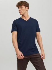 Jack & Jones Koszulka w kolorze granatowym rozmiar: XL. Niebieskie bezrękawniki Jack & Jones, xl, bez wzorów, z bawełny, bez kołnierzyka, bez ramiączek. Za 59.26 zł.