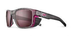 Okulary z polaryzacją Julbo Shield M - SP Polarized 3 HD - grey tranlu/pink. Czerwone okulary przeciwsłoneczne JULBO. Za 681.99 zł.