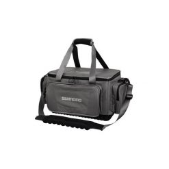 Duża torba wędkarska Shimano. Czarne torby na ramię Shimano, bez wzorów, z materiału, na ramię, duże, bez dodatków. Za 494.65 zł.
