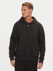 Calvin Klein Bluza Nano Logo K10K112871 Czarny Regular Fit. Czarne bluzy CALVIN KLEIN, m, bez wzorów, z bawełny, bez kaptura. Za 279.99 zł.