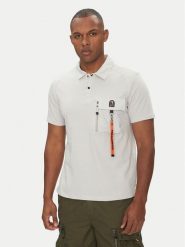 Parajumpers Polo Rescue 25SMPMPORE10 Szary Regular Fit. Szare koszulki polo Parajumpers, l, bez wzorów, z bawełny, bez kołnierzyka, bez ramiączek. Za 539.99 zł.