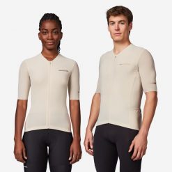 Koszulka rowerowa szosowa Van Rysel EDR Ultra unisex krótki rękaw. Brązowe bluzki z długim rękawem VAN RYSEL, xl, bez wzorów, z meshu, bez kołnierzyka, bez ramiączek. Za 299.99 zł.