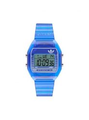 Adidas Zegarek AO Street Digital Two Crystal AOST25537 Niebieski. Niebieskie, cyfrowe zegarki Adidas. Za 369.99 zł.