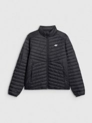 4F Kurtka z wypełnieniem syntetycznym męska - czarna XXL. Czarne kurtki 4F, m, bez wzorów, z materiału, bez kaptura. Za 249.99 zł.