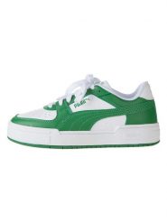 Puma Skórzane sneakersy "Ca Pro Classic" w kolorze biało-zielonym rozmiar: 40. Białe buty sportowe casual Puma, bez wzorów, z materiału, bez zapięcia. Za 173.60 zł.