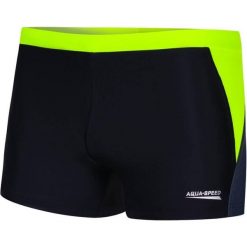 Bokserki pływackie męskie Aqua Speed Dario. Czarne odzież kąpielowa Aqua-Speed, m, bez wzorów, sportowe. Za 75.99 zł.