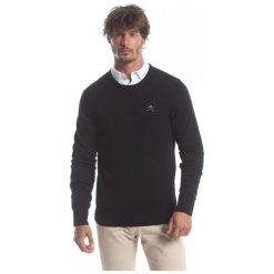 Polo Club C.H.A Sweter Męski Xxl Czarny. Czarne swetry nierozpinane Polo Club C.H..A, m, bez wzorów, bez kołnierzyka, bez ramiączek. W wyprzedaży za 239.00 zł.
