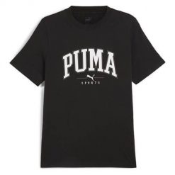 Koszulka sportowa męska Puma Squad Tee. Czarne t-shirty sportowe Puma, bez wzorów, bez ramiączek, na jogę i pilates. Za 174.00 zł.