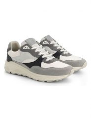 TRAVELIN' Skórzane sneakersy "Ryde" w kolorze szaro-białym rozmiar: 44. Białe buty sportowe casual Travelin', bez wzorów, ze skóry, bez zapięcia. Za 347.99 zł.