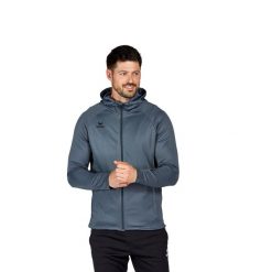 Bluza dresowa z kapturem Erima Liga Star. Czarne bluzy Erima, m, bez wzorów, z dresówki, z kapturem. Za 193.00 zł.