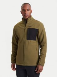Reebok Kurtka softshell RCC00096 Zielony ciemny Regular Fit. Zielone kurtki softshell Reebok, m, bez wzorów, z softshellu, bez kaptura. Za 299.99 zł.