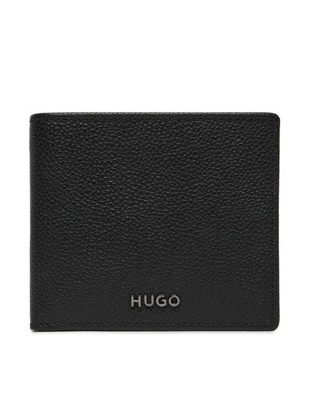 HUGO Portfel 50568426 Czarny. Czarne portfele Hugo, bez wzorów, ze skóry. Za 449.99 zł.