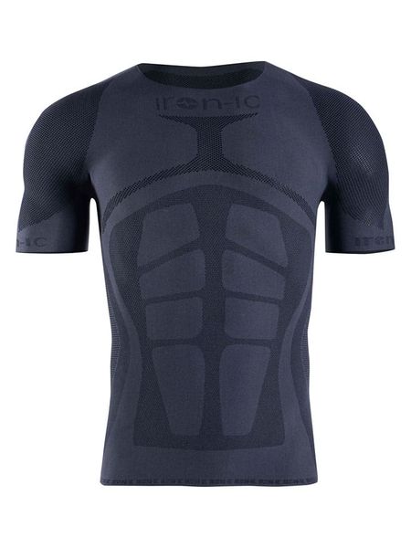 Iron-ic Koszulka funkcyjna "IRN 5.1 CARAPAX" w kolorze granatowym rozmiar: onesize. Niebieskie t-shirty sportowe Iron-ic, bez wzorów, bez ramiączek, outdoorowe. Za 117.73 zł.