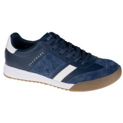 Buty sportowe Sneakersy męskie, Skechers Zinger Scobie. Niebieskie buty sportowe casual Skechers, bez wzorów, bez zapięcia. Za 299.99 zł.