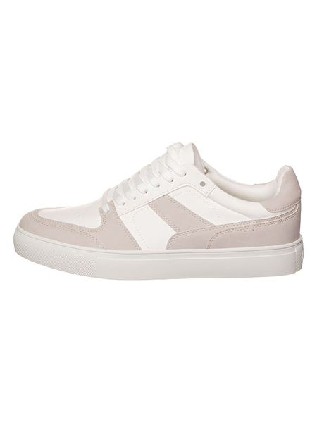 Aldo Sneakersy w kolorze biało-granatowym rozmiar: 42. Białe buty sportowe casual Aldo, bez wzorów, bez zapięcia. Za 84.99 zł.