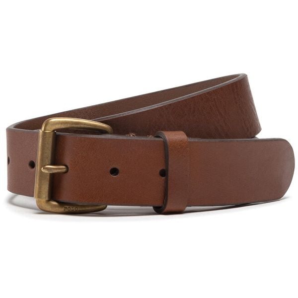 Pasek Polo Ralph Lauren. Brązowe paski Polo Ralph Lauren, bez wzorów. Za 290.99 zł.