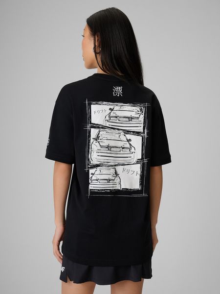 4F T-shirt loose z nadrukiem uniseks 4F x Drift Masters - czarny 3XL. Czarne t-shirty 4F, bez wzorów, z bawełny, bez ramiączek. Za 119.99 zł.