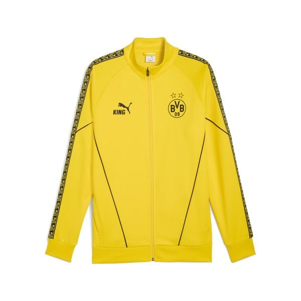 Męska kurtka Borussia Dortmund KING Anthem PUMA. Czarne kurtki Puma, m, bez wzorów, bez kaptura. Za 389.00 zł.