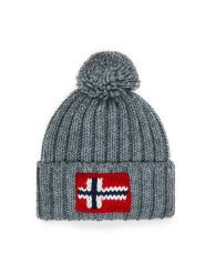Napapijri Czapka Semiury 5 NP0A4GKB Szary. Szare czapki zimowe Napapijri, bez wzorów, z syntetyku. Za 219.99 zł.