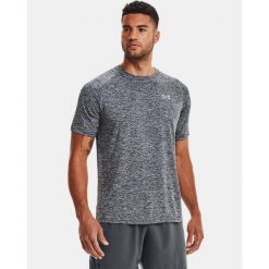 T-Shirt Męski Treningowy Szybkoschnący Under Armour Męska Sportowa. Szare t-shirty sportowe Under Armour, bez wzorów, bez ramiączek, na fitness i siłownię. Za 129.99 zł.