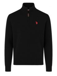 U.S. Polo Assn. Sweter w kolorze czarnym rozmiar: XL. Czarne swetry nierozpinane U.S. Polo Assn., s, bez wzorów, z bawełny, bez kołnierzyka, bez ramiączek. Za 184.46 zł.
