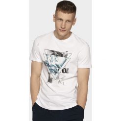 T-shirt męski TSM253 - biały. T-shirty marki 4F. Za 59.99 zł.