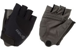 Rękawiczki rowerowe z żelową wyściółką 4 mm czarne. Czarne rękawiczki AGU, bez wzorów, z materiału. Za 349.95 zł.