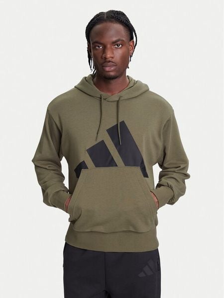 Adidas Bluza Essentials Big Logo JE8892 Khaki Regular Fit. Brązowe bluzy Adidas, m, bez wzorów, z bawełny, bez kaptura. Za 238.99 zł.