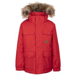 Trespass Upsider- Męska kurtka przeciwdeszczowa Tp50 czerwona. Czerwone kurtki przeciwdeszczowe Trespass, m, bez wzorów, z puchu, bez kaptura. Za 368.99 zł.