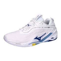 Buty halowe Mizuno Wave Stealth Neo. Białe buty do biegania Mizuno, bez wzorów, bez zapięcia, do biegania, mizuno wave. W wyprzedaży za 560.75 zł.