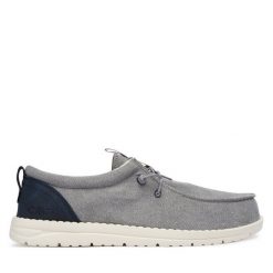 Półbuty CMP. Szare eleganckie półbuty CMP, bez wzorów, bez obcasa, bez zapięcia. Za 259.99 zł.