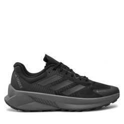 Buty do biegania adidas. Czarne buty do biegania Adidas, bez wzorów, z gore-texu, bez zapięcia, do biegania, adidas terrex, gore-tex. Za 439.99 zł.