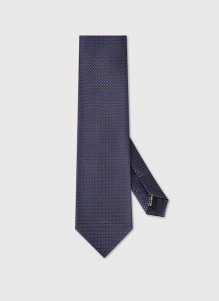 Krawat męski w beżowy wzór. Brązowe krawaty i muchy Pako Lorente, bez wzorów, z poliesteru. Za 99.99 zł.