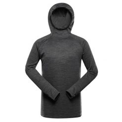 Koszulka Alpine Pro Rolt. Czarne swetry nierozpinane Alpine Pro, bez wzorów, bez kołnierzyka, bez ramiączek. Za 333.00 zł.