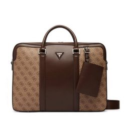 Torba na laptopa Guess. Brązowe torby na laptopa Guess. Za 584.99 zł.