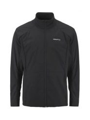Craft ADV Essence Warm Jacket 3 M — Ciepła, wiatroszczelna kurtka. Czarne kurtki Craft, m, bez wzorów, z dżerseju, bez kaptura. Za 370.30 zł.
