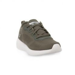 Buty do chodzenia męskie Skechers Olv Squad. Zielone buty sportowe casual Skechers, bez wzorów, z gumy, bez zapięcia. Za 437.00 zł.