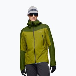Kurtka przeciwdeszczowa męska NORRONA Falketind Gore-Tex. Zielone kurtki NORRONA, m, bez wzorów, z gore-texu, bez kaptura. Za 2,479.00 zł.