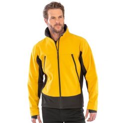 Męska Kurtka Soft Shell. Czarne kurtki RESULT, m, bez wzorów, z materiału, bez kaptura. Za 216.99 zł.