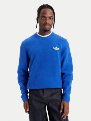 Adidas Sweter Trefoil Essentials Fully Knit Sweatshirt KS4890 Niebieski Regular Fit. Niebieskie swetry rozpinane Adidas, m, bez wzorów, z syntetyku, bez kołnierzyka, bez ramiączek. Za 299.99 zł.