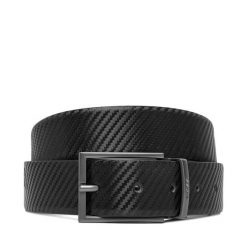 Pasek Męski BOSS. Czarne paski Boss, bez wzorów. Za 379.99 zł.