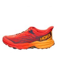 HOKA ONE ONE Buty "Speedgoat 5" w kolorze czerwonym do biegania rozmiar: 46 2/3. Czerwone buty do biegania Hoka One One, bez wzorów, bez zapięcia, do biegania. Za 366.10 zł.