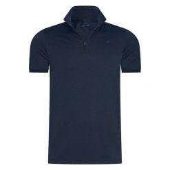 Koszulka polo do jazdy konnej Euro-Star Gino. Niebieskie koszulki polo EURO-STAR, bez wzorów, z materiału, bez kołnierzyka, bez ramiączek, na fitness i siłownię. Za 352.00 zł.