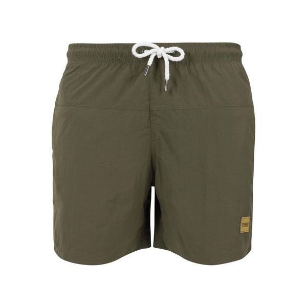 Męskie Szorty Kąpielowe Block. Zielone kąpielówki Urban Classics, m, bez wzorów. Za 84.99 zł.