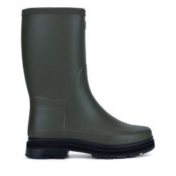 Kalosze Hunter. Brązowe śniegowce Hunter, bez zapięcia. Za 349.99 zł.