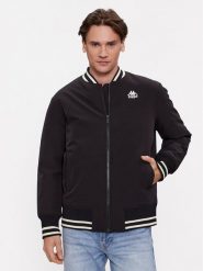 Kappa Kurtka bomber Authentic Gomin 331H2MW Czarny Comfort Fit. Czarne kurtki Kappa, m, bez wzorów, z syntetyku, bez kaptura. Za 459.99 zł.