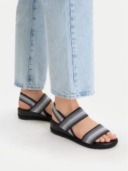 Go Soft Sandały CEO-R25AW01005 Czarny. Czarne bezrękawniki GO SOFT, bez wzorów, z materiału, bez kołnierzyka, bez ramiączek. Za 89.99 zł.